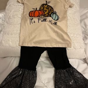 It’s fall y’all toddler outfit